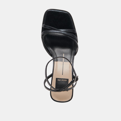 MANJI HEELS MIDNIGHT PATENT LEATHER