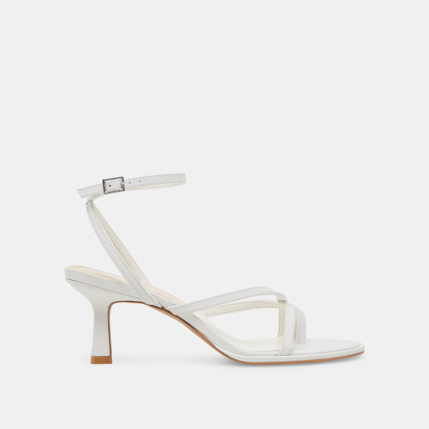 MORAH HEELS TRUE WHITE LEATHER