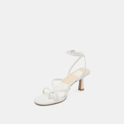 MORAH HEELS TRUE WHITE LEATHER