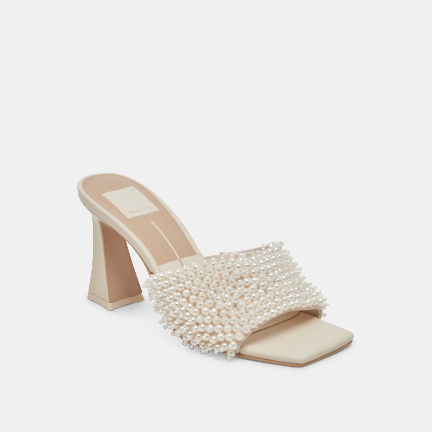 NANDY PEARL HEELS VANILLA PEARLS