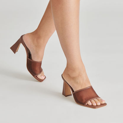 NARDA HEELS ESPRESSO MESH