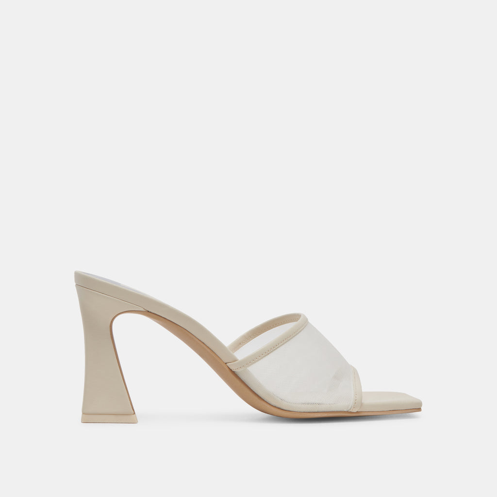 NARDA HEELS IVORY MESH – Dolce Vita