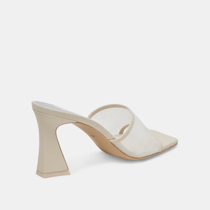 NARDA HEELS IVORY MESH