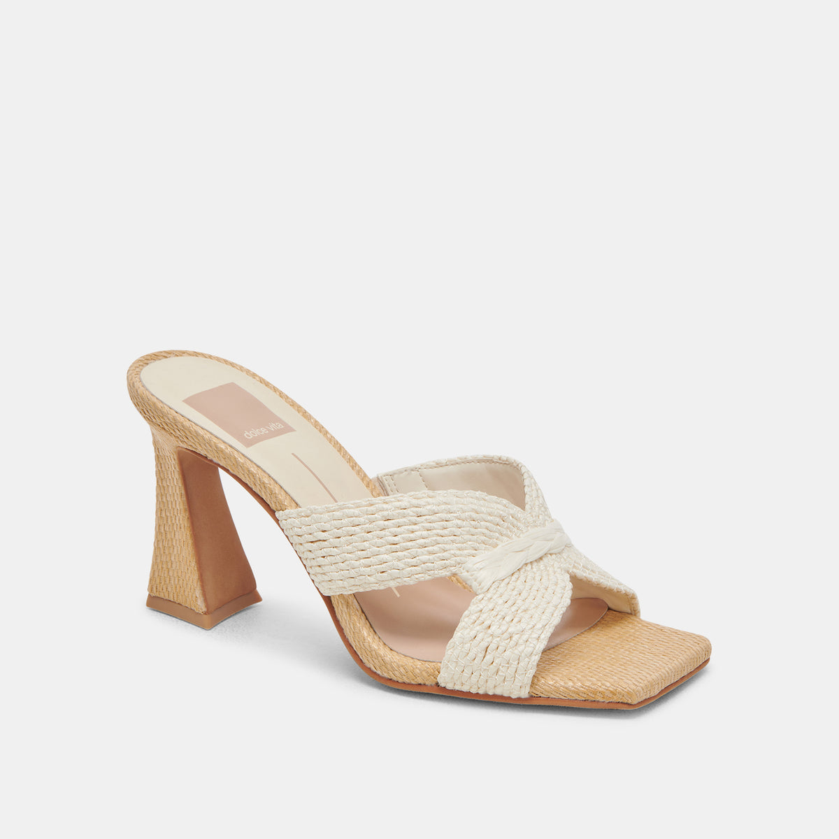 NITRO HEELS WHITE RAFFIA – Dolce Vita