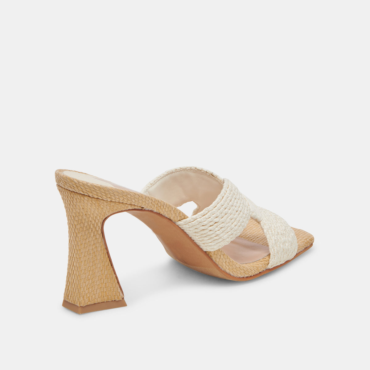 NITRO HEELS WHITE RAFFIA – Dolce Vita