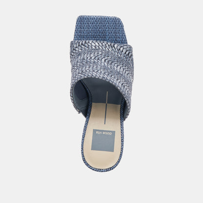 NOVIS HEELS BLUE WOVEN