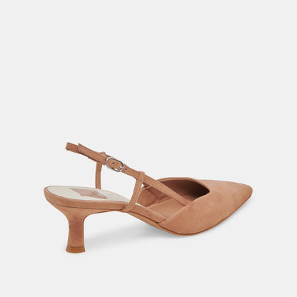 ODELA HEELS TOFFEE SUEDE