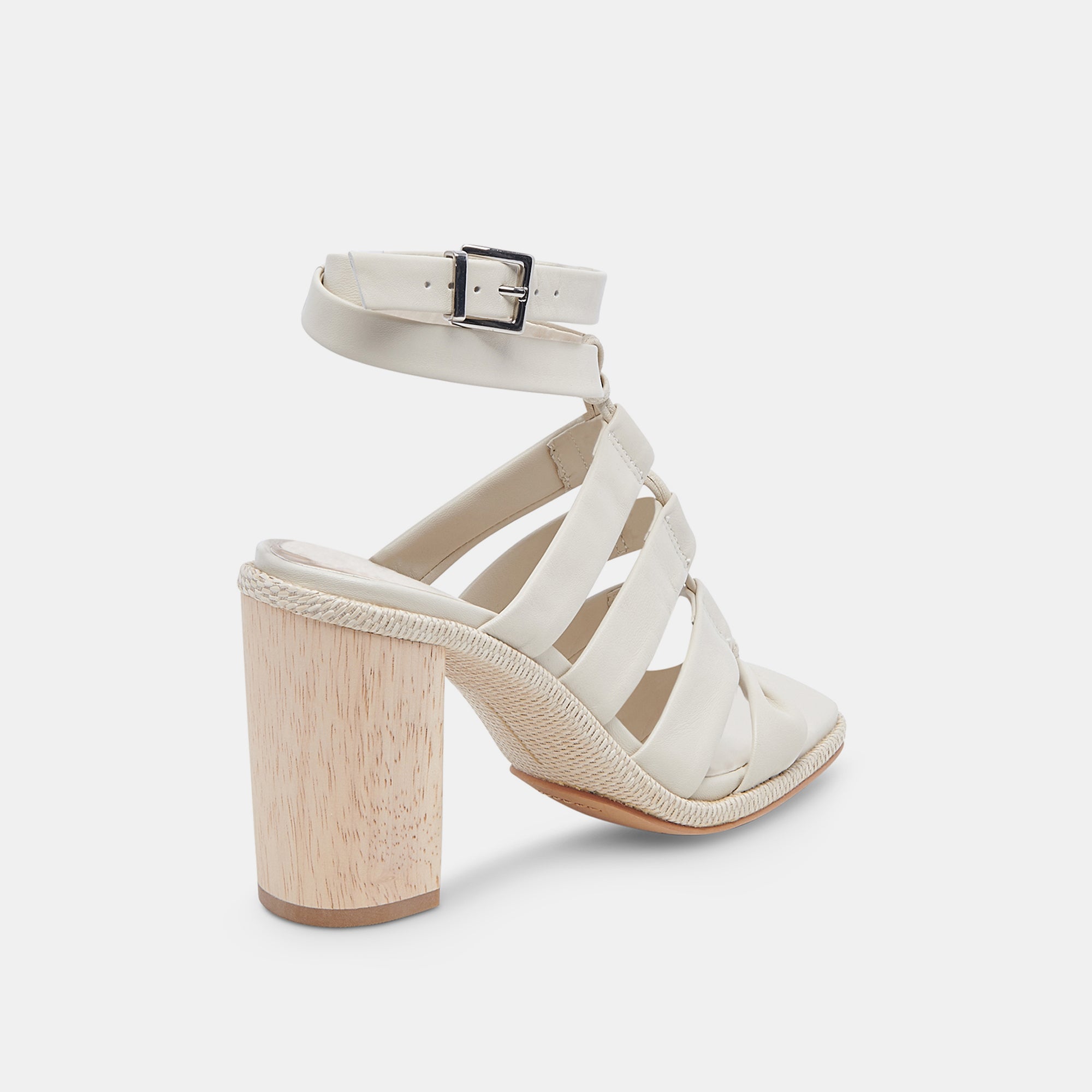 OLEMA HEELS IVORY LEATHER – Dolce Vita