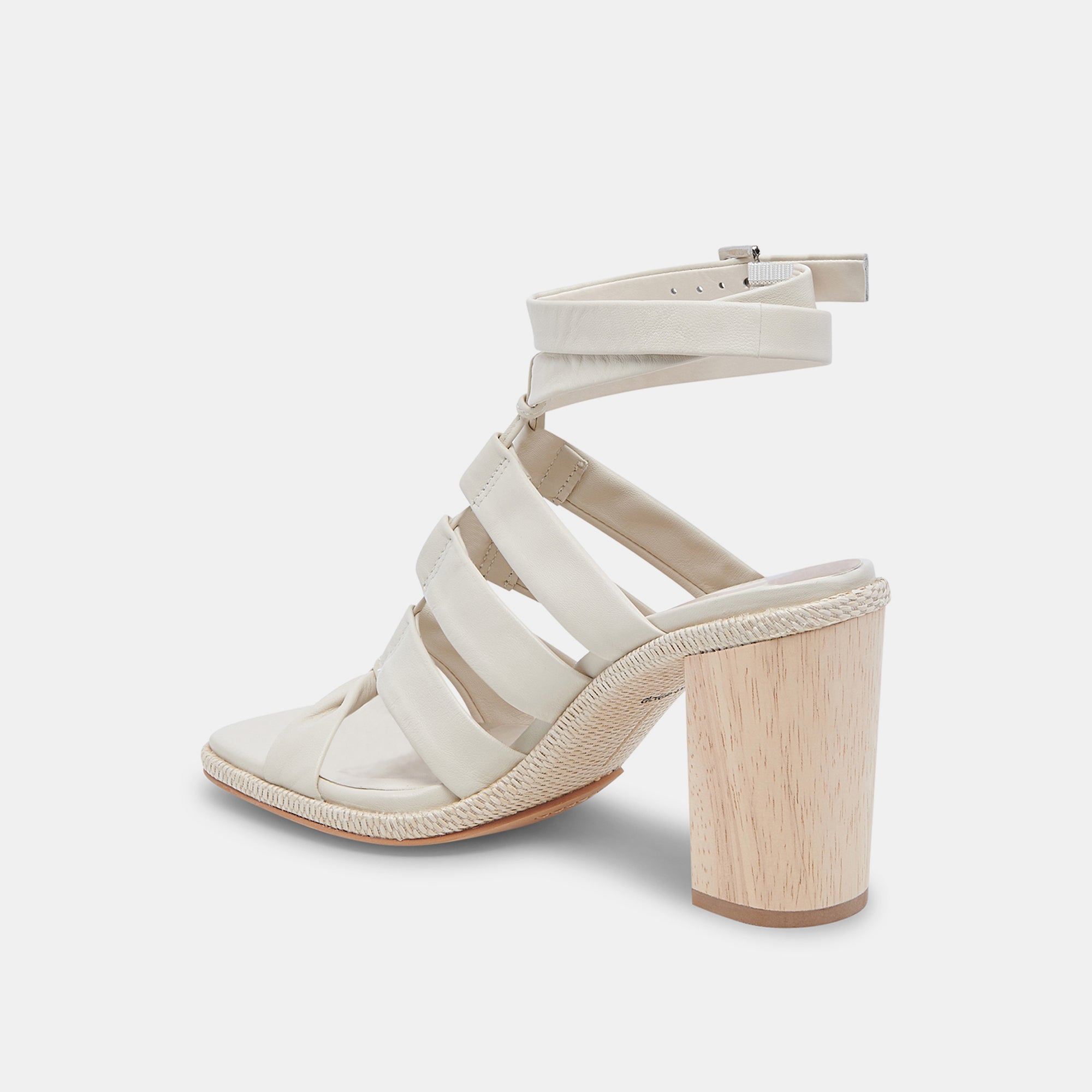 OLEMA HEELS IVORY LEATHER – Dolce Vita