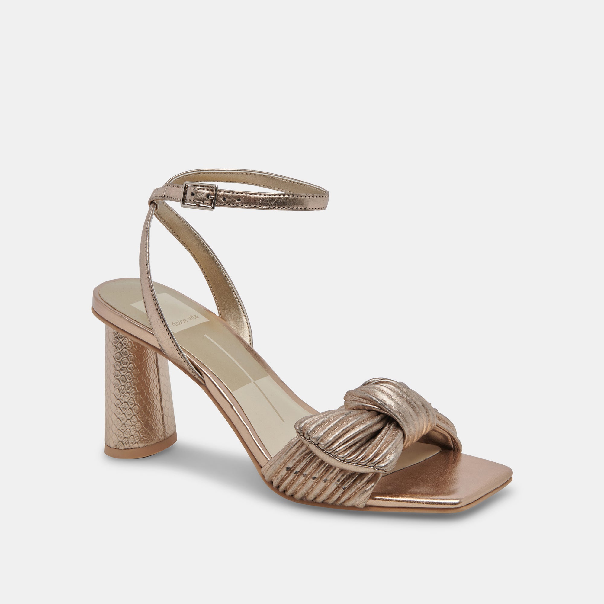 PELLIA HEELS CHAMPAGNE METALLIC STELLA – Dolce Vita