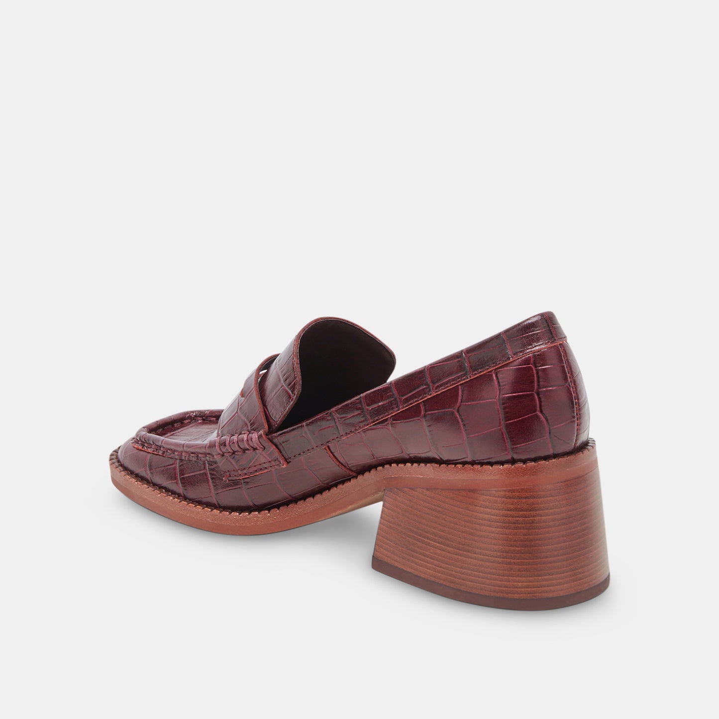 TALIE LOAFERS CABERNET EMBOSSED LEATHER