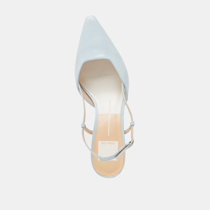 ODELA HEELS ICE BLUE LEATHER