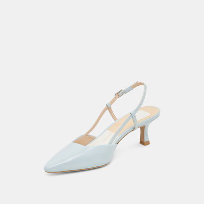 ODELA HEELS ICE BLUE LEATHER