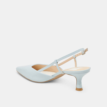 ODELA HEELS ICE BLUE LEATHER