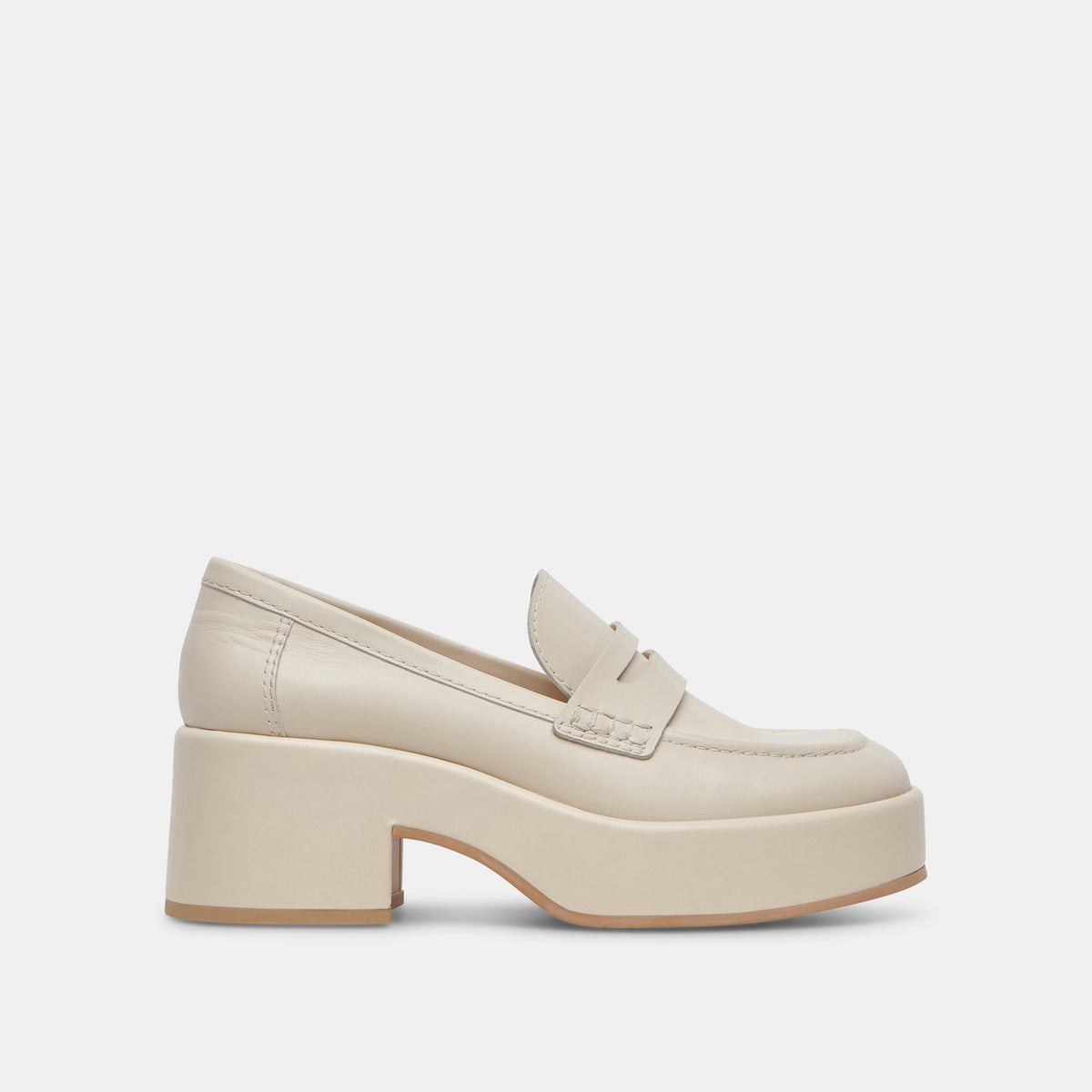 YANNI LOAFERS IVORY LEATHER – Dolce Vita