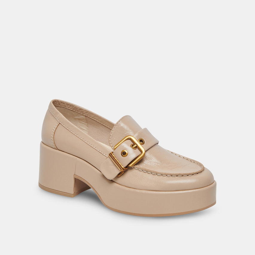 YONDER LOAFERS SESAME CRINKLE PATENT