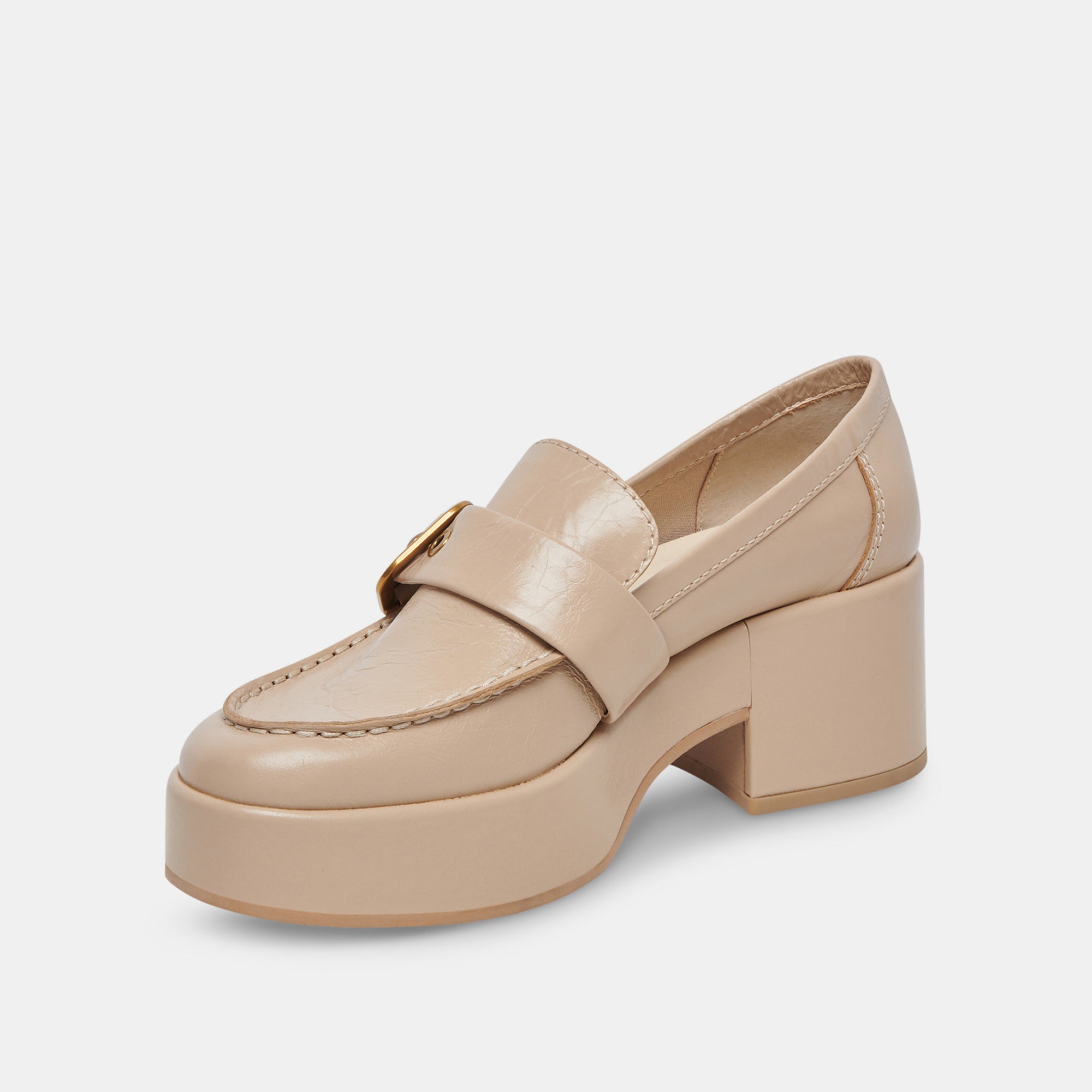 Yonder Loafers Sesame Crinkle Patent | Women's Sesame Loafers