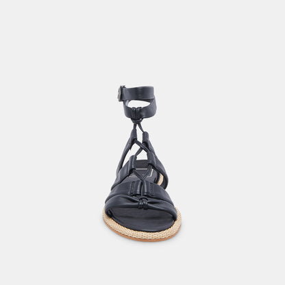 ADISON SANDALS BLACK LEATHER