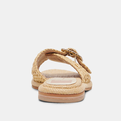 ALONZO SANDALS NATURAL RAFFIA