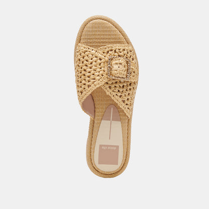 ALONZO SANDALS NATURAL RAFFIA