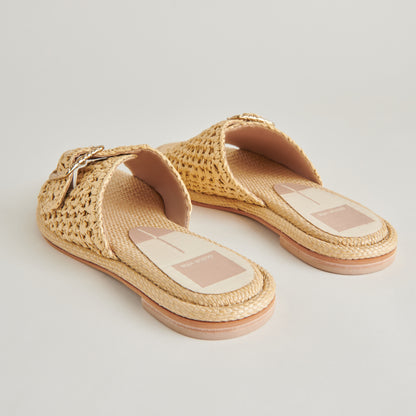 ALONZO SANDALS NATURAL RAFFIA