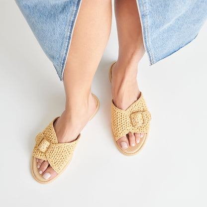 ALONZO SANDALS NATURAL RAFFIA