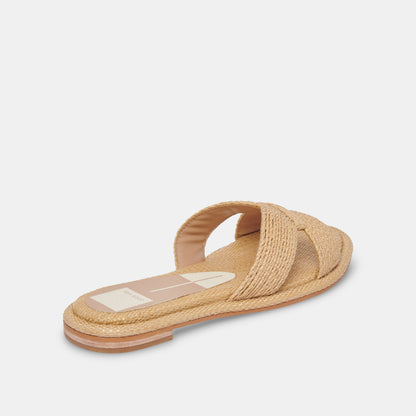 ATOMIC WIDE SANDALS LT NATURAL RAFFIA