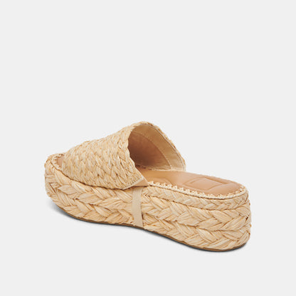 CHAVI SANDALS LT NATURAL RAFFIA