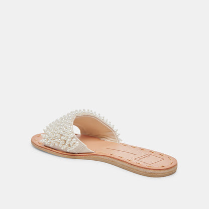 DALON PEARL SANDALS VANILLA PEARLS