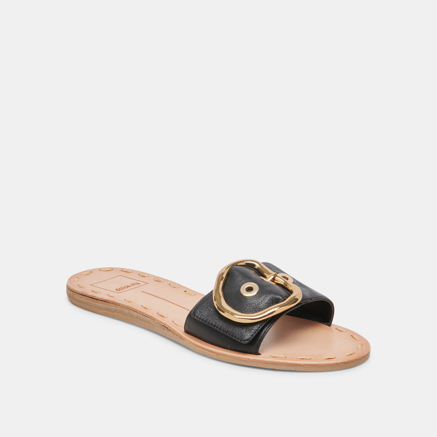 DANNA SANDALS BLACK LEATHER