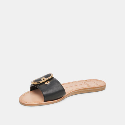 DANNA SANDALS BLACK LEATHER