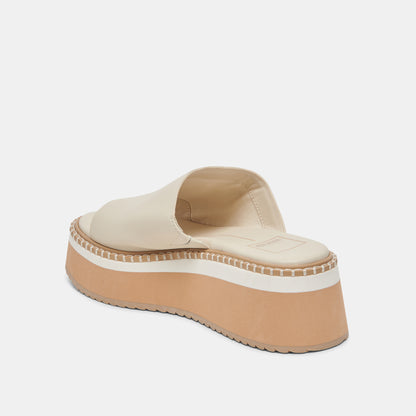 DARCEL SANDALS IVORY LEATHER