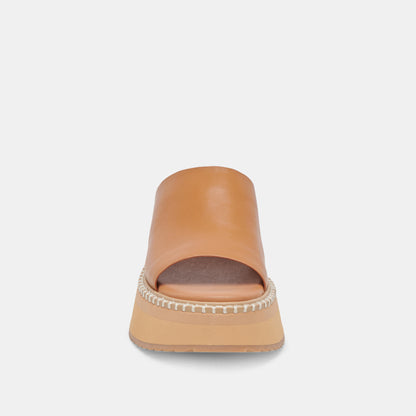 DARCEL SANDALS TAN LEATHER