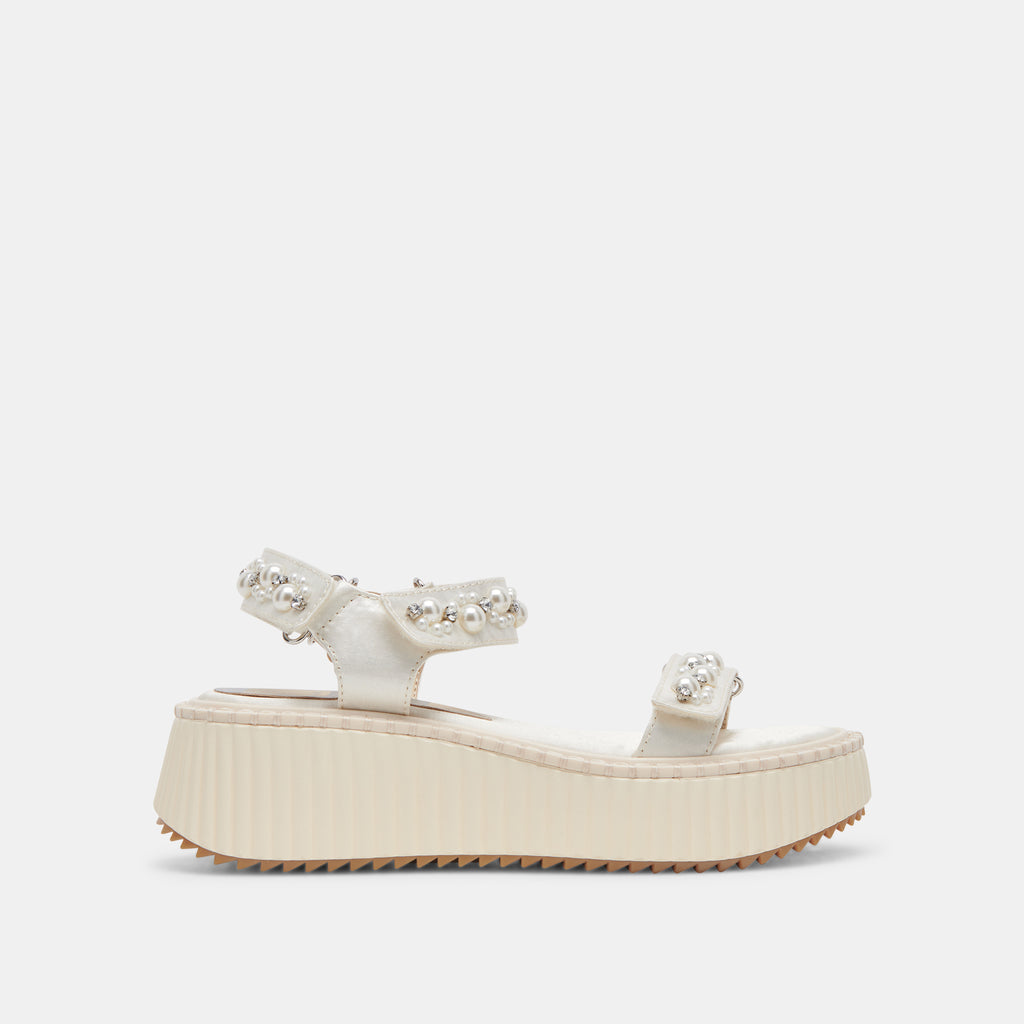 Debra Pearl Sandals Vanilla Pearls | Platform Sandals – Dolce Vita