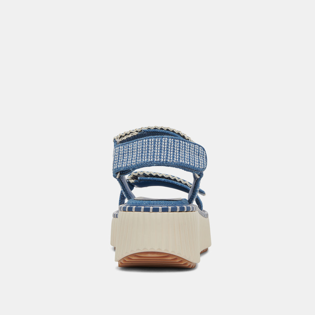 DEBRA SANDALS BLUE DENIM – Dolce Vita