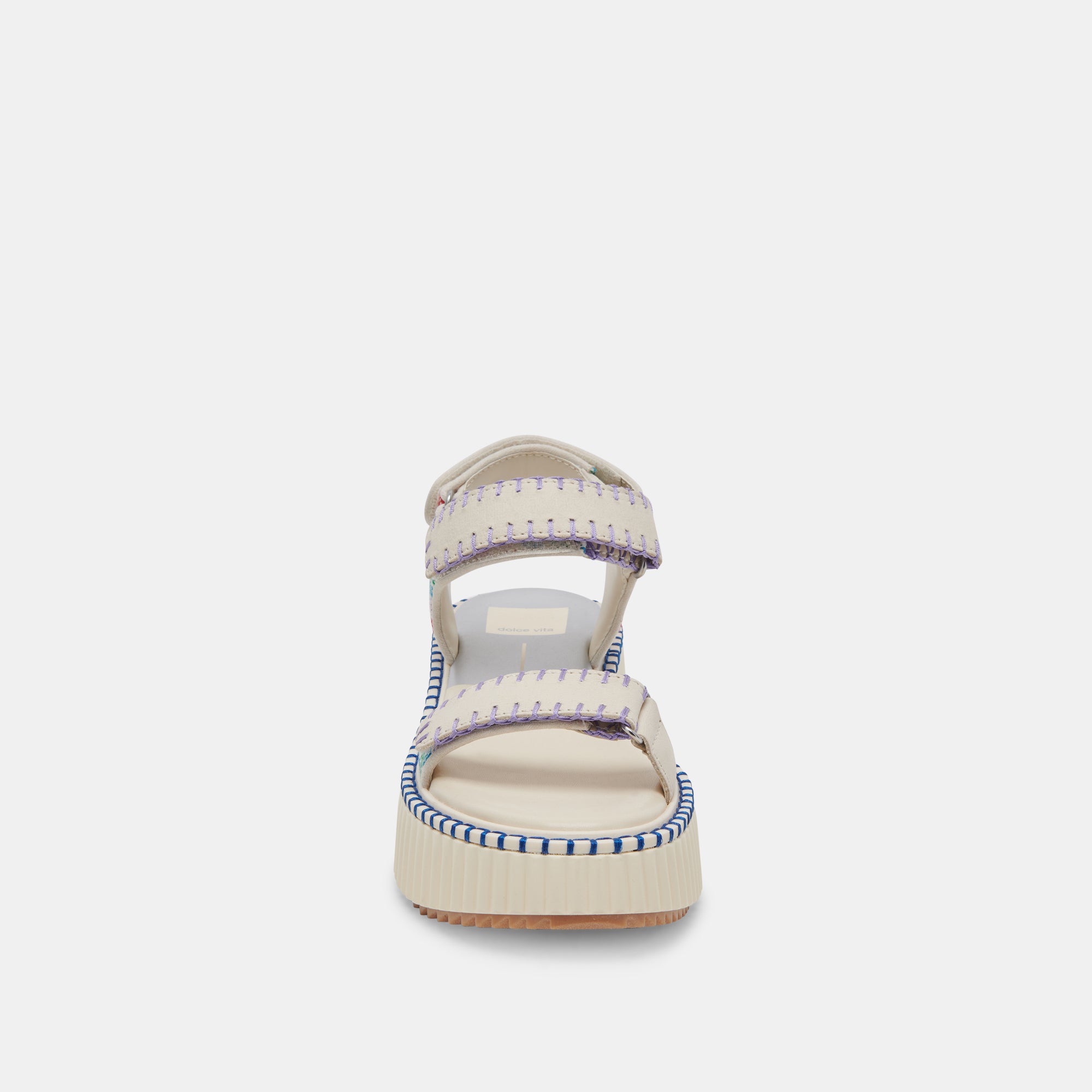 DEBRA SANDALS IVORY MULTI NUBUCK – Dolce Vita