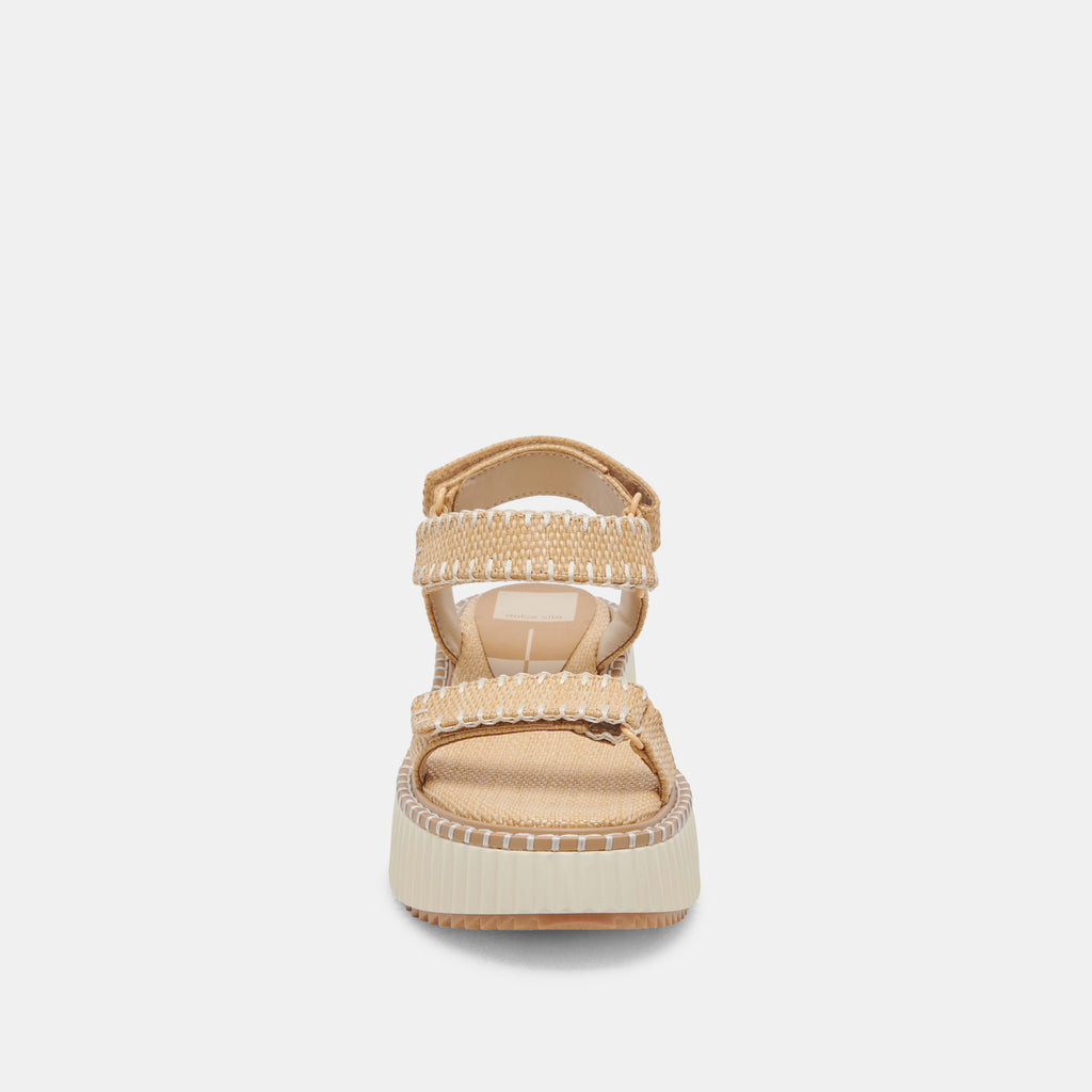 DEBRA SANDALS LT NATURAL RAFFIA – Dolce Vita