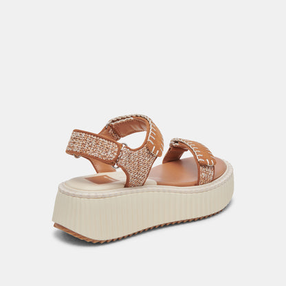 DEBRA SANDALS TAN MULTI NUBUCK