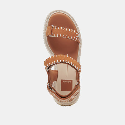 DEBRA SANDALS TAN MULTI NUBUCK