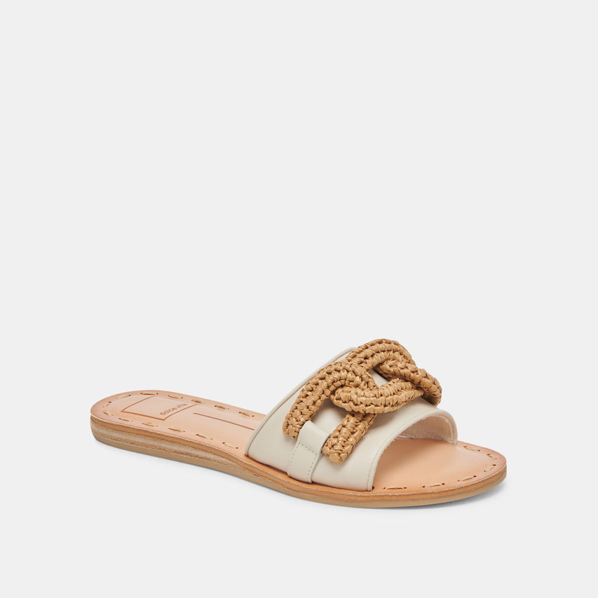 DESA SANDALS IVORY LEATHER