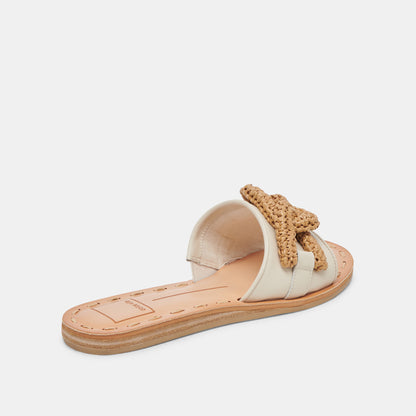 DESA SANDALS IVORY LEATHER