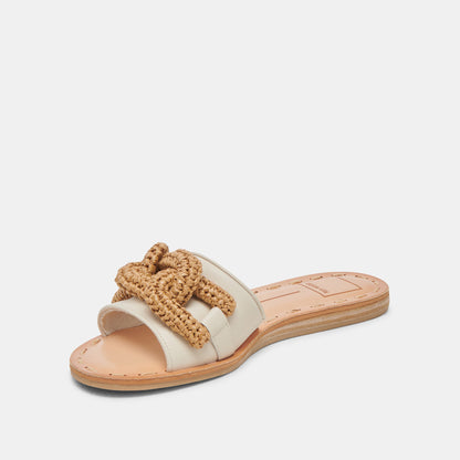 DESA SANDALS IVORY LEATHER