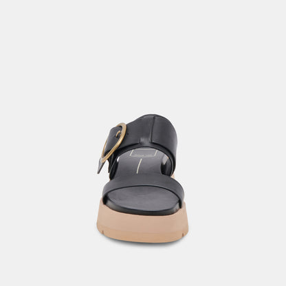 DEX SANDALS BLACK LEATHER