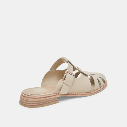 HIPPIE FLATS SAND CRINKLE PATENT