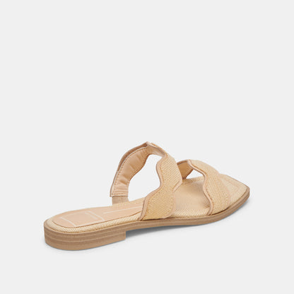 ILVA SANDALS LT NATURAL RAFFIA