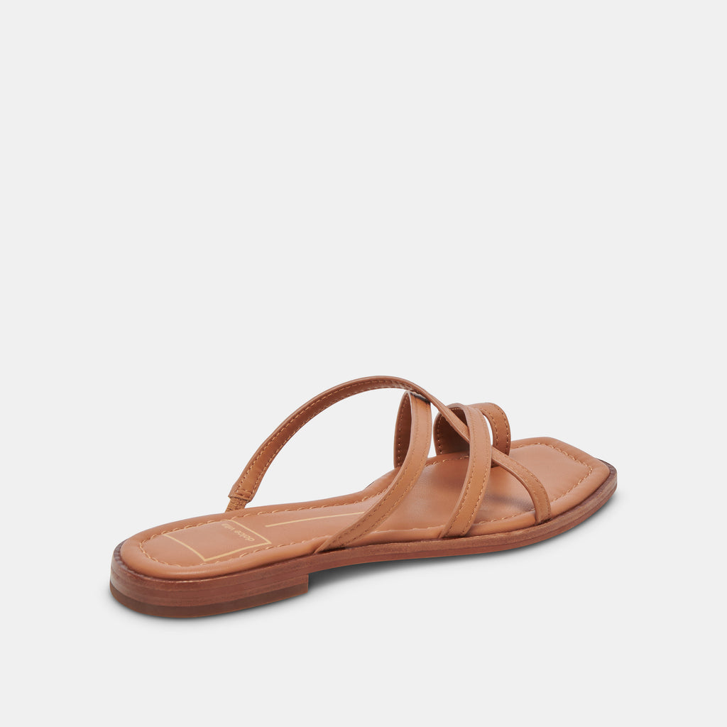 INDIGO SANDALS BROWN LEATHER – Dolce Vita