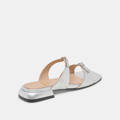 LAVERN SANDALS SILVER METALLIC LEATHER