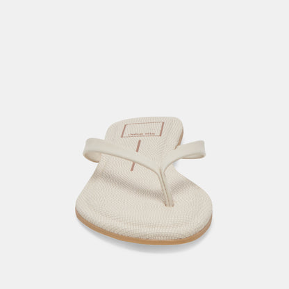 LAYNEY SANDALS IVORY LEATHER