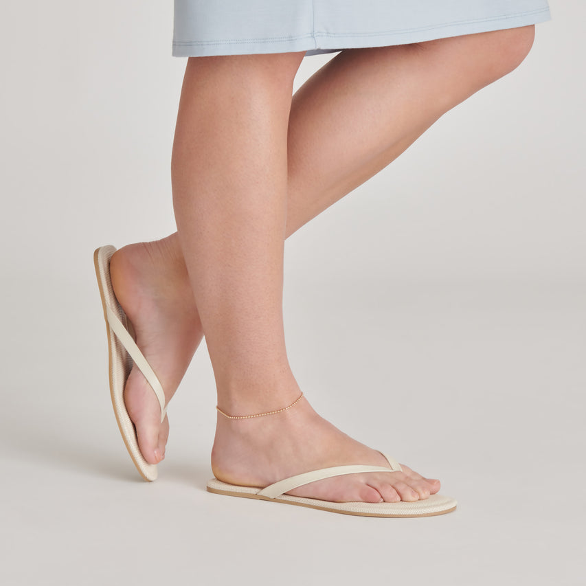 LAYNEY SANDALS IVORY LEATHER