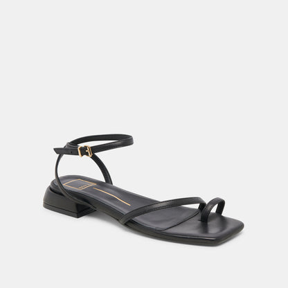 LEXI SANDALS BLACK LEATHER